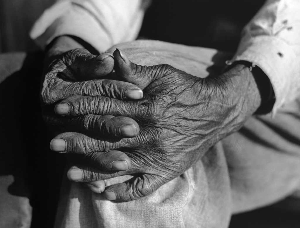 The work-weathered hands of Henry Brooks, a formerly enslaved man from Greene County, Georgia, circa 1941. --Photo: Corbis/Getty Images